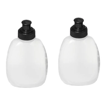 

2 Pack 250Ml BPA Free Water Bottles for the Running Hydration Belt W/Press Screen Cover, Full Compatibility with Most Running Fu