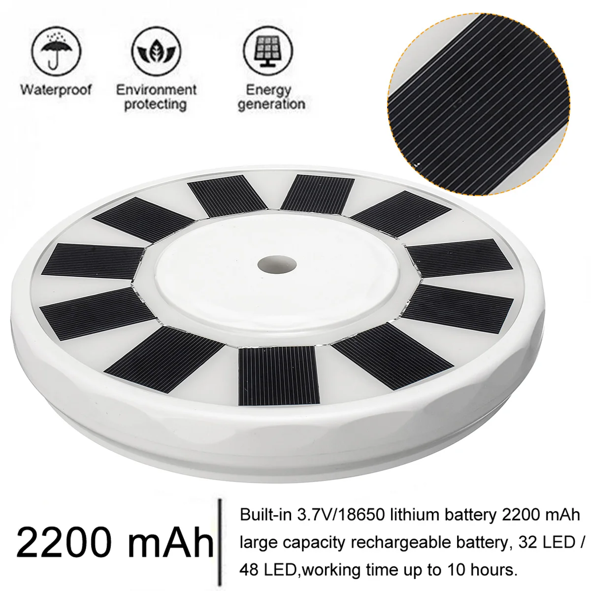 32/48LED на открытом воздухе на солнечных батареях флаг светодиодные лампы 2200 мАч палатка свет аварийная лампа фонарик крюк ночник для кемпинга двор
