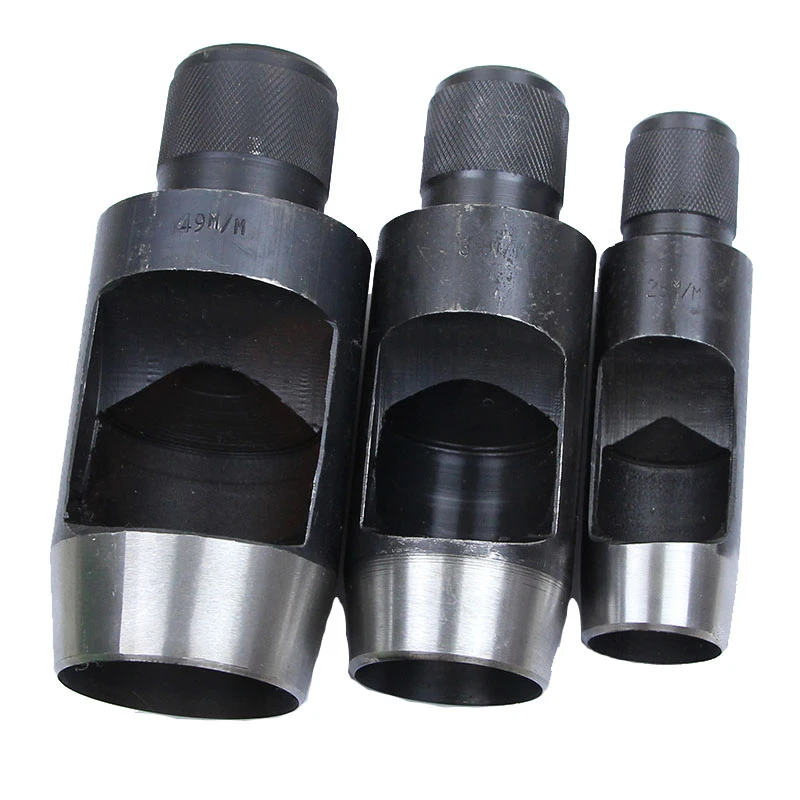1PCS Holes Puncher 26/27/28/29/30/32/34/35/36/38/40/42mm Metal Punching Tools Leather Canvas Nylon Hand Knock Die 2