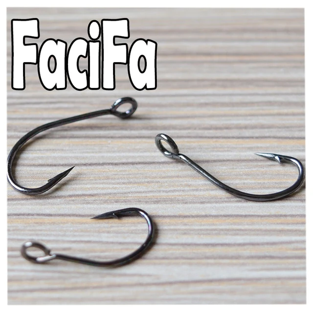 20 / 50 / 100pcs Big Eyelet fishing hook Crank hook Barbed