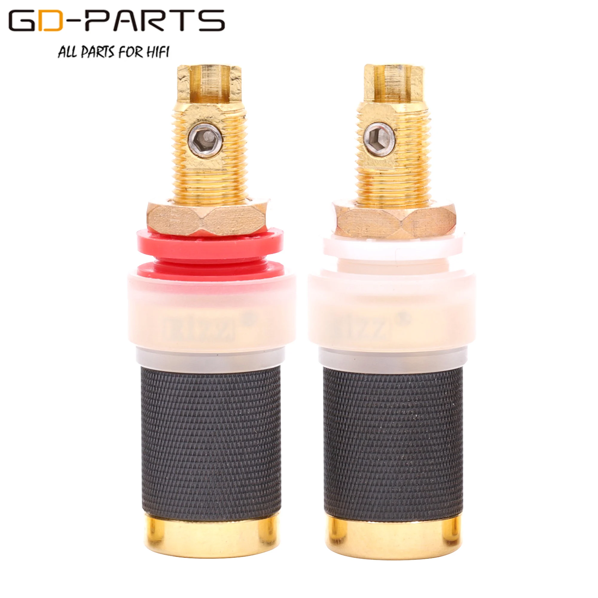 EIZZ 24K покрытие золотом и родием Tellurium Copper Speaker Binding Post HIFI Audio AMP Banana Plug Jack Socket Terminal|audio