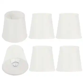 

Lampshade 6PCS Simple Wall Light Chandelier Fabric Shade Light Fixture for Bedroom Living Room Decoration Wall Shade