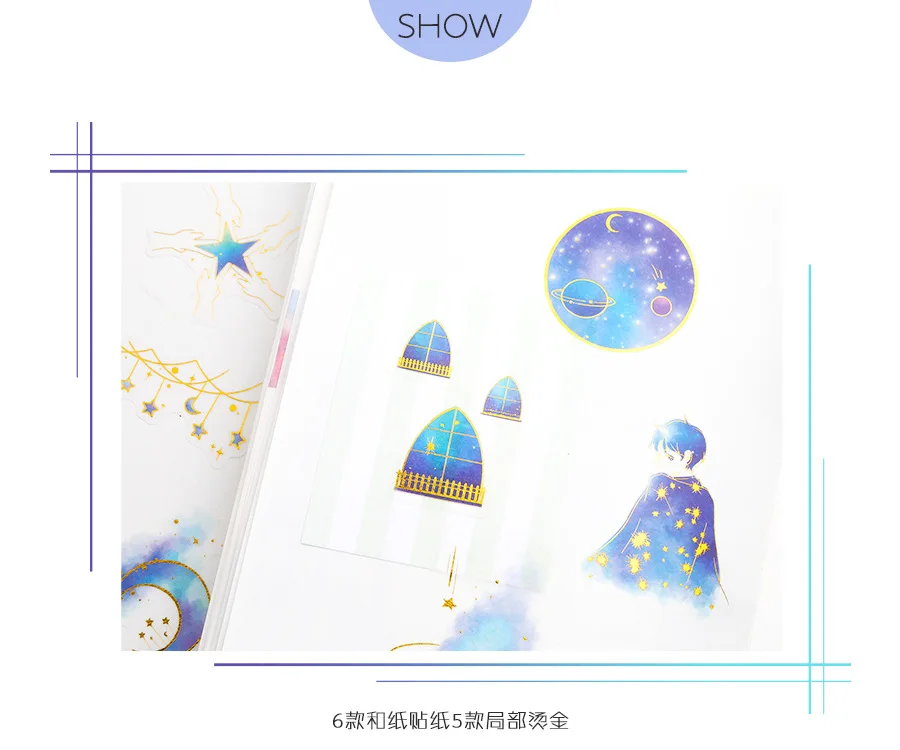 60 pcs/pack Dream Whale Decorative Sticker Set Diary Album Label Sticker DIY Scrapbooking Stationery Stickers Escolar