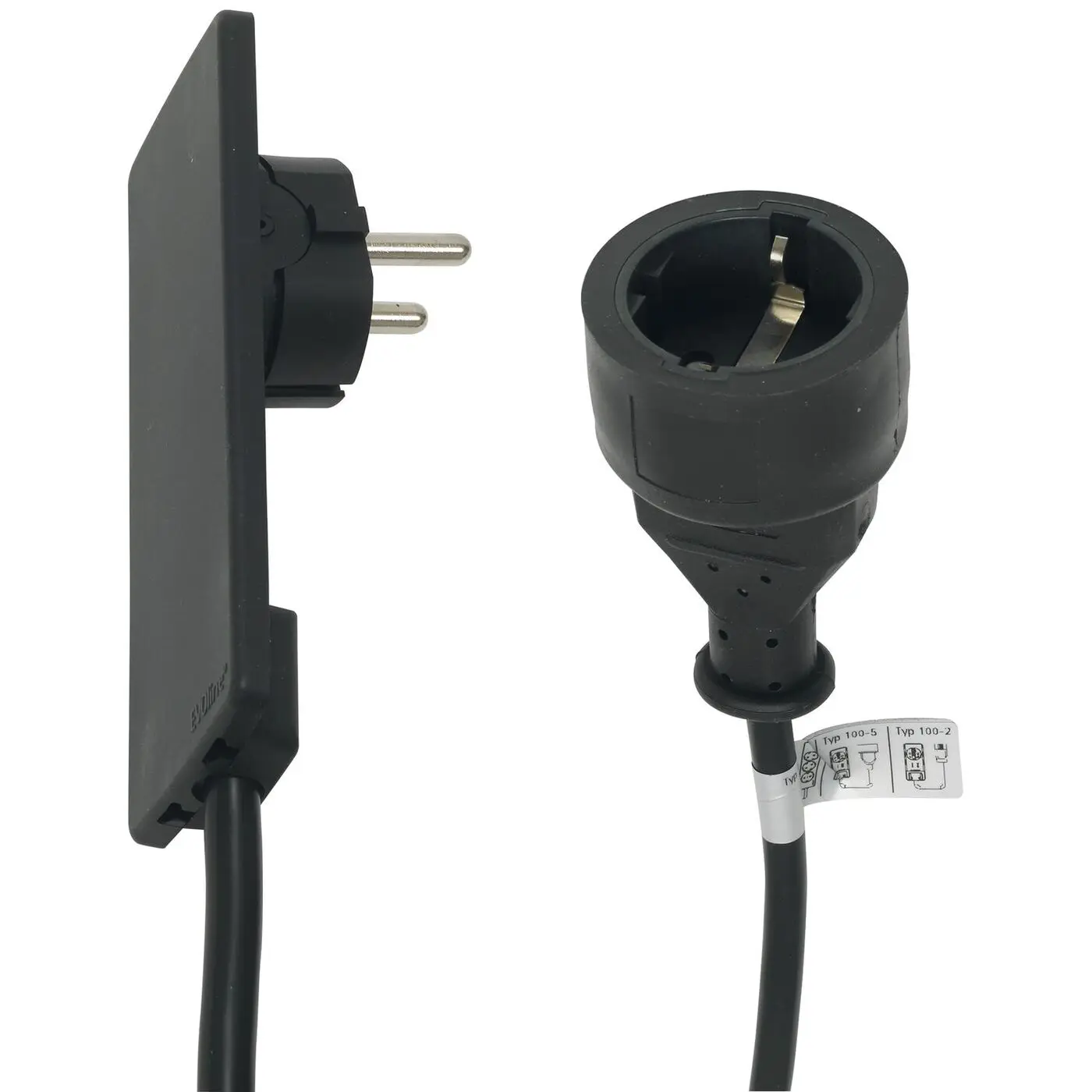 Блок розеток EVOline Plug Black 151000155100 | Обустройство дома
