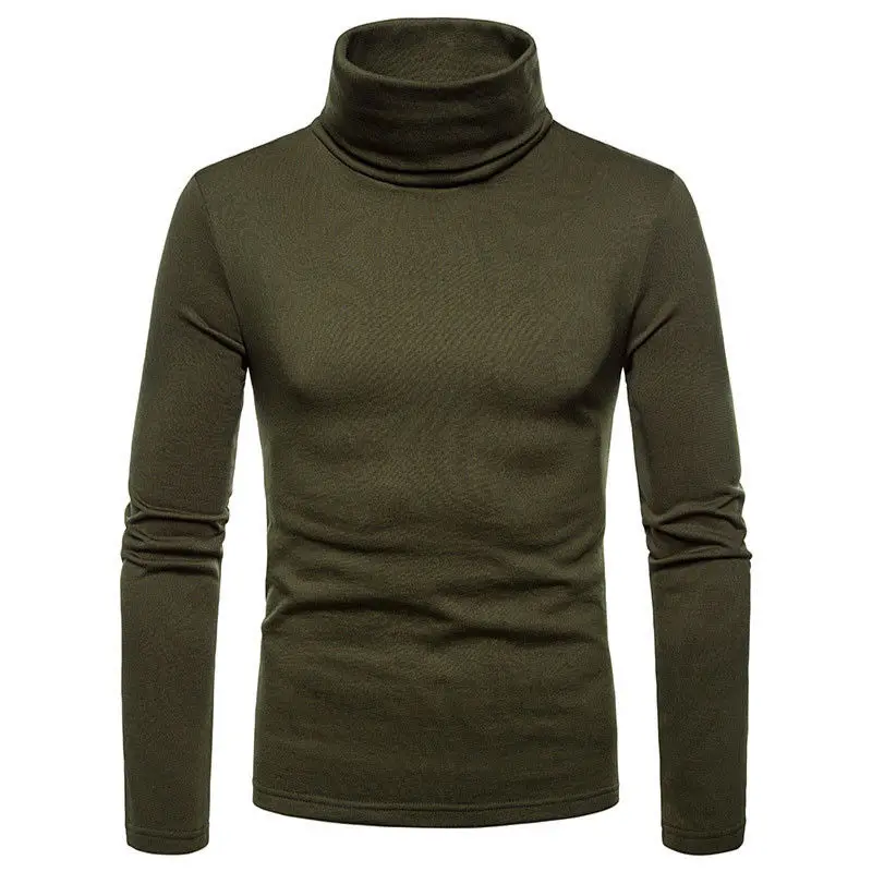 Mens Sweaters Mens Thermal Turtle Neck Skivvy Turtleneck Stretch Shirt ...