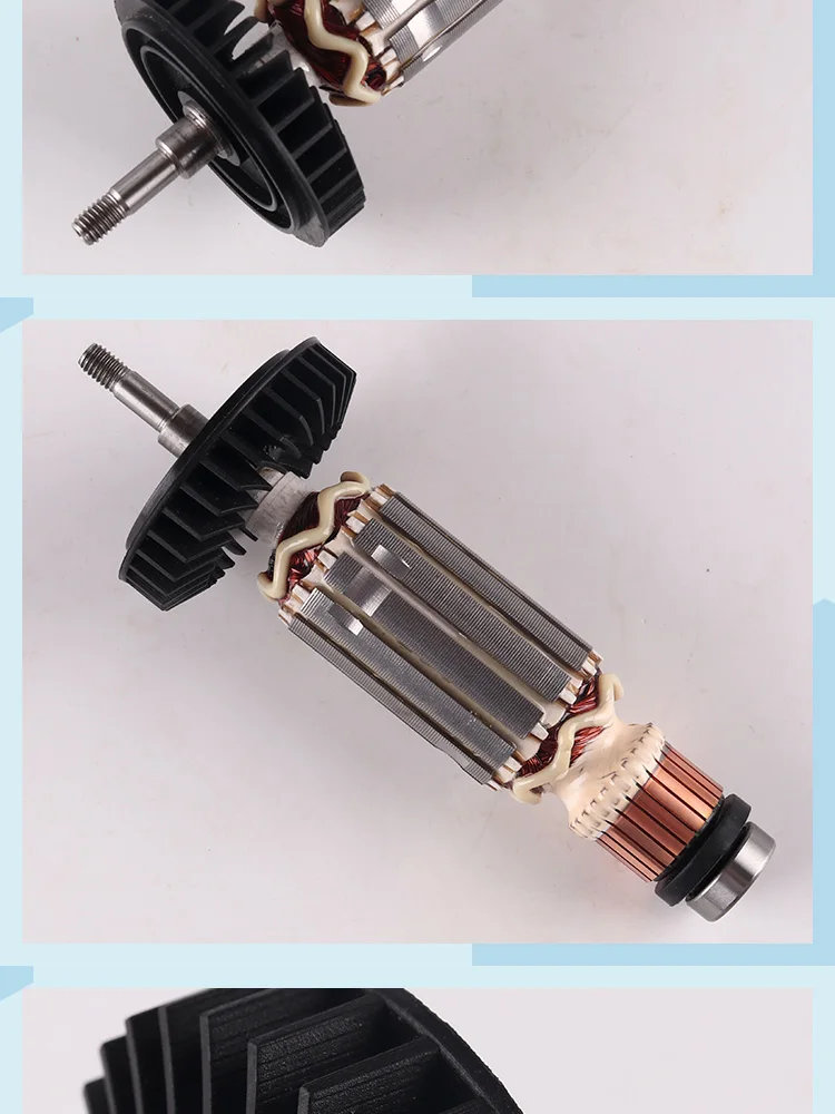 Угловая шлифовальная машина арматура Ротор двигателя для Makita 9553HB N 9555 ротор с 607 подшипником аксессуары для роторов