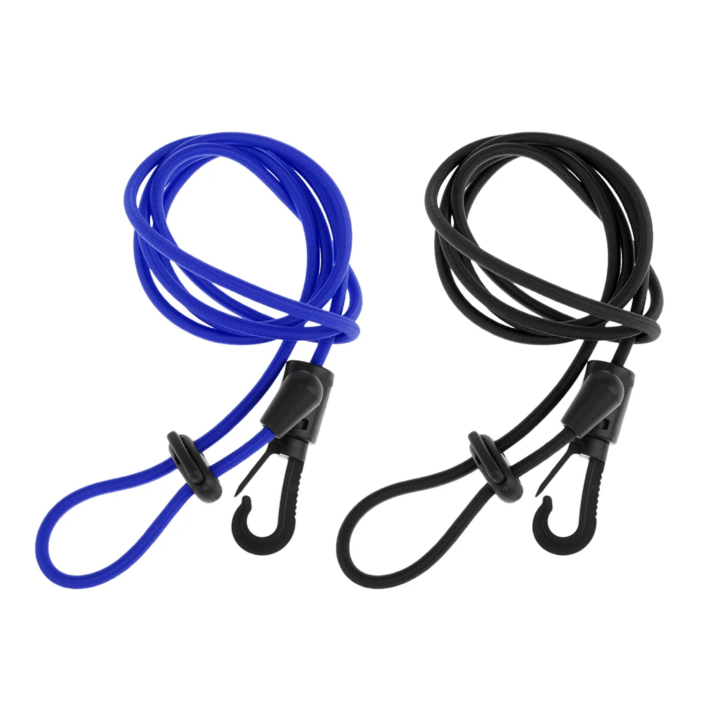 Black Royal Blue 2 шт. эластичное безопасное весло для байдарки, каное поводок для удочки-разные цвета для всех типов весел и Удочек - Цвет: Black Royal Blue