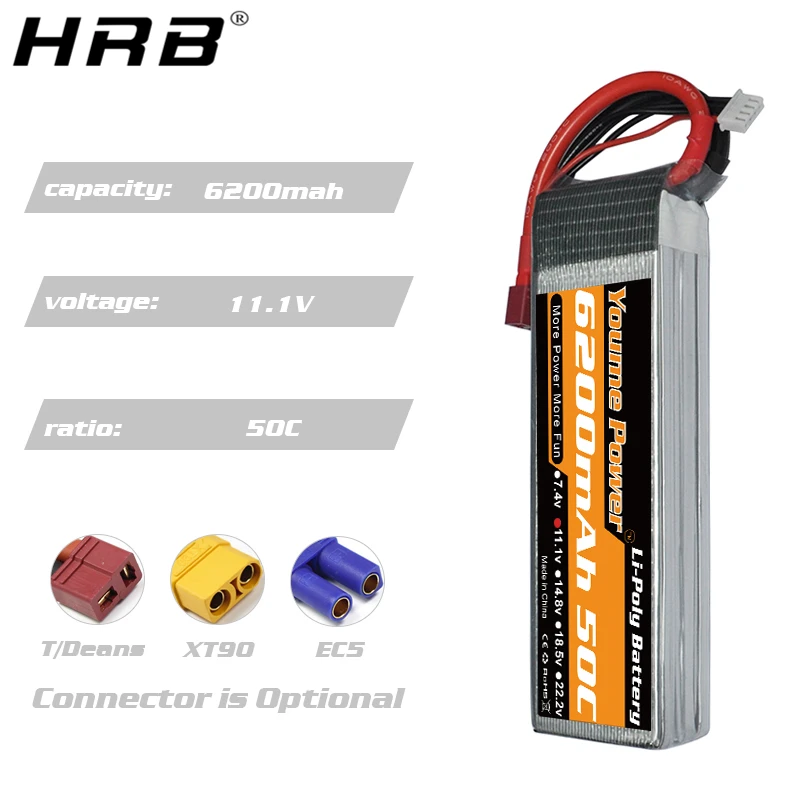 2 шт Youme Lipo батарея 3300mah 4500mah 5200mah 6200mah 6500mah T Deans EC5 XT90 3S 11 1 V 2S 7 4 4S 14 8 6S 22 RC