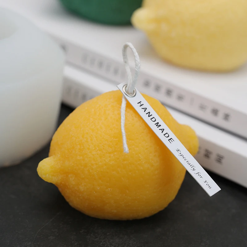 Креативная форма для свечей с рисунком лимона, прочная силиконовая форма, силиконовая форма для мыла, сделай сам, инструмент для изготовления мыла