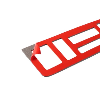 

Black CD Panel Trim Sticker Waterproof Wear-resistant Car Carbon Fiber