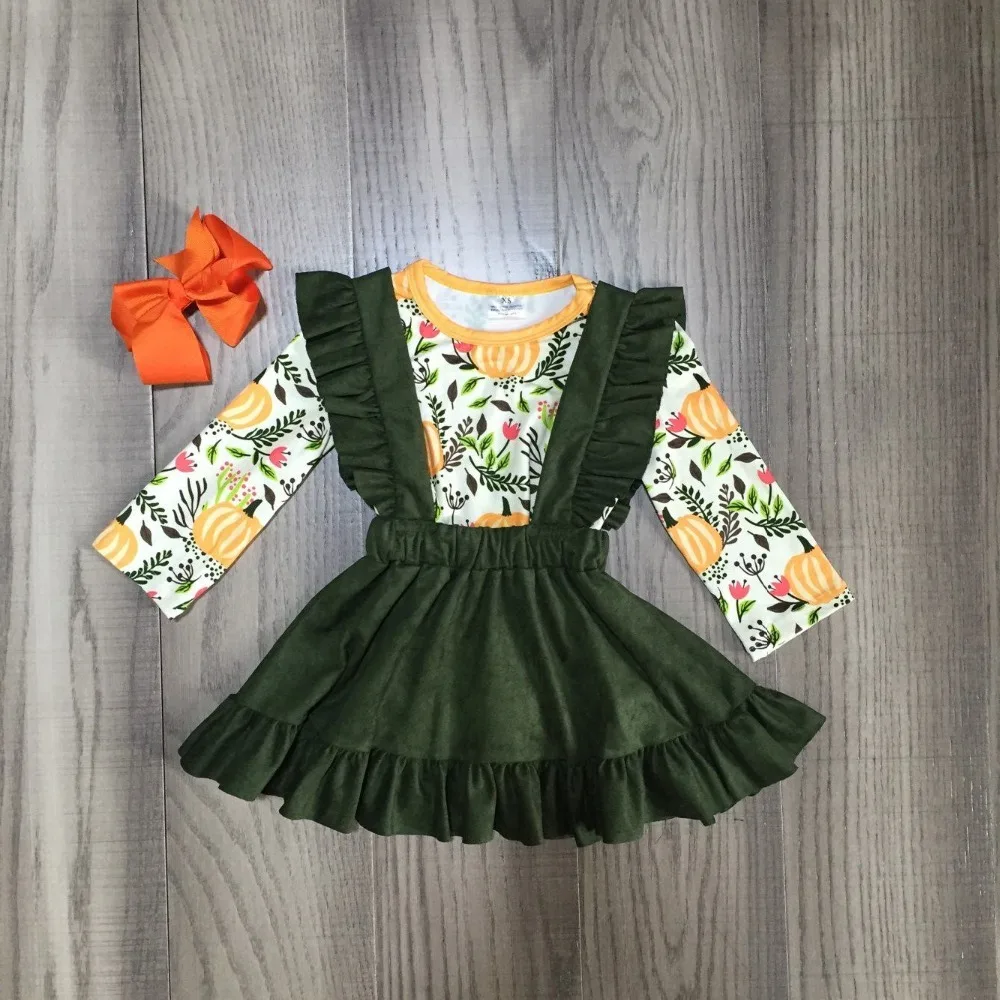 forest green baby dress