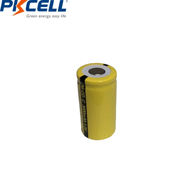 4 шт. PKCELL C Размер 3000mAh 1 2 V NiCd аккумуляторная батарея для пайки DIY|rechargeable battery|battery