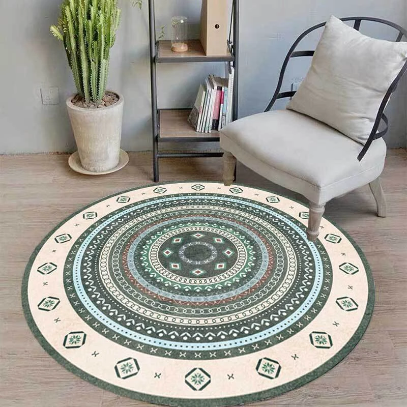 Fashion 3d Bohemian Circle Carpet Geometric Ethnic Style Area Rugs Living Room Bedroom Hanging Chair Round Floor Mat Kids Carpet Carpet Aliexpress