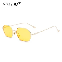  Small Metal Hexagon Men Women Sunglasses Stylish Square Sun Glasses Retro Polygon Shades Fashion Eyewear UV400 de sol hombre 