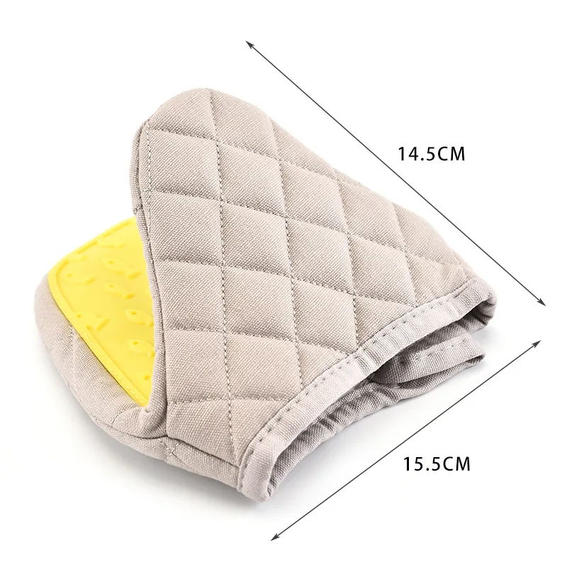 1PC Silicone Anti-scalding Oven Glove Baking Microwave Oven Insulation Hand Clip Silicone Mitts Slip-resistant Baking Gloves