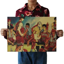 [A330] Slam dank D Ностальгический ретро плакат из крафт-бумаги экран для помещений кафе декоративная живопись