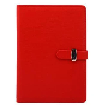

Red A5 Notebook Spiral Binder Hasp Journal Planner Office Supplies Student Gift Notepad