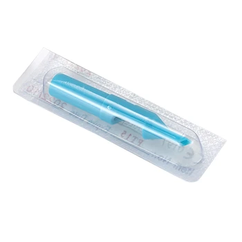 

50 pieces disposable Tattoo flat-tipped nozzle tube 457,2 cm blue color