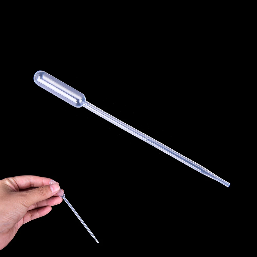 0.5ML Transparent Pipettes Disposable safe Plastic Eye Dropper Transfer Graduated Pipettes 100PCS/Lot