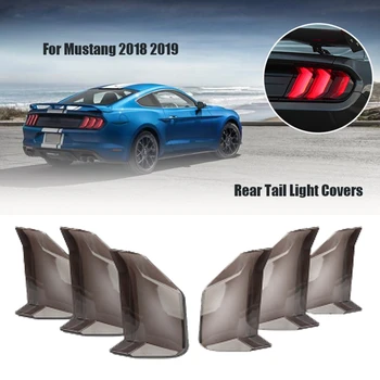

6 Pcs Car Rear Tail Light Lamp Cover Protector Sticker for Ford Mustang 2018 2019 Decorative Sticker