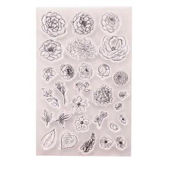 

Flower Silicone Clear Seal Stamp DIY Scrapbooking Embossing Photo Album Decorative Paper Card Craft Art Handmade Gift