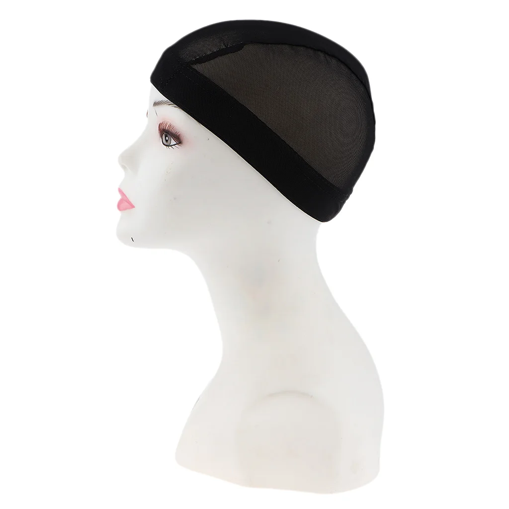 Elastic Dome Cap Costume Mesh Net Making Wigs Spandex Snood Hairnet Black