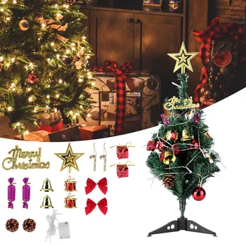 

50cm Christmas Tree Decor Kinder Kerstboom Artificial Tabletop Mini Christmas Tree Decorations Festival Miniature Tree