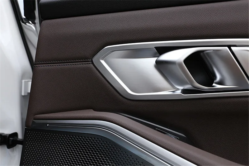 Для BMW 3 серии G20 G28 325 аксессуары для автомобиля внутренняя дверная ручка Накладка рамка Крышка ABS хромированные молдинги украшение для автомобиля