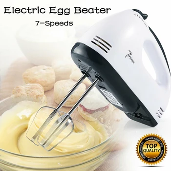 

1pc Electric Egg Tools Beater Electric Powered 7 Speed Kitchen Handheld Mixer Whisk Egg Beater Cake Baking Frother Tools
