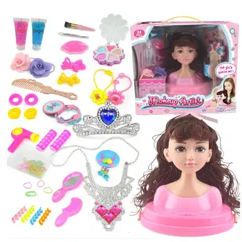 

Children's Dressing Doll Makeup Doll Girls Play House Toy Dressing Combs Toys Makeup Doll Set With Luxury Packaging Box