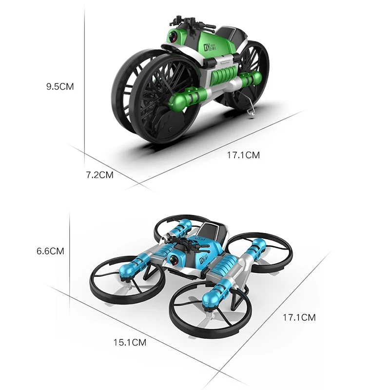 WiFi FPV RC Drone Motorcycle 2 in 1 Foldable Helicopter Camera 0.3MP Altitude Hold RC Quadcopter Motorcycle Drone 2 in 1 Dron WiFi FPV RC Drone Motorcycle 2 in 1 Foldable Helicopter Camera 0.3MP Altitude Hold RC Quadcopter Motorcycle Drone 2 in 1 Dron