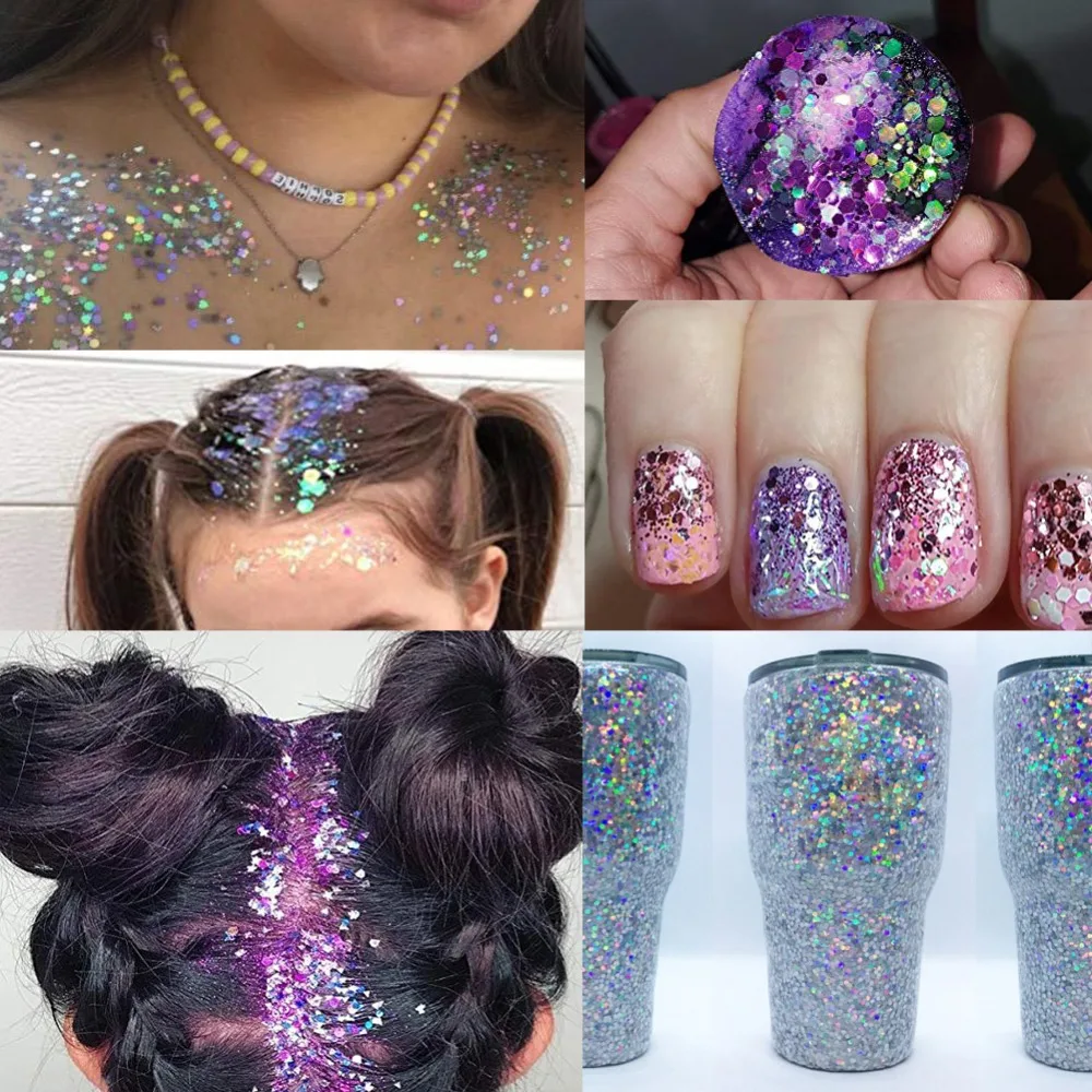 chunky makeup glitter