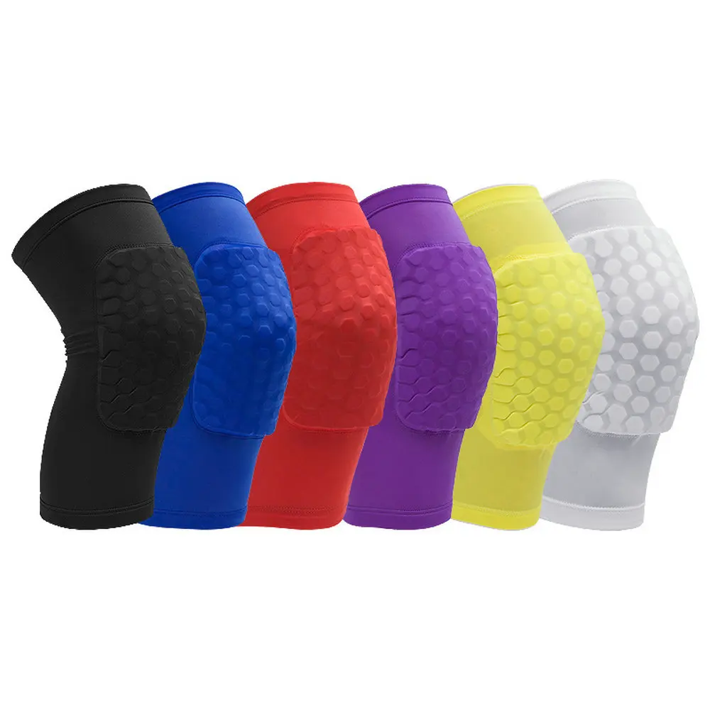 1 PC Sport Safety Knee Pads Anti-collision Honeycomb Brace Long Short Volleyball Basketball Kneepad Protective Gear (8)