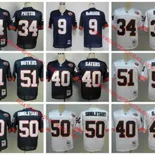 Stitiched, Chicago, Jim McMahon, William Perry, Walter Payton, Dick Butkus, Gale Sayers, Mike Singletary, Throwback for men Jersey