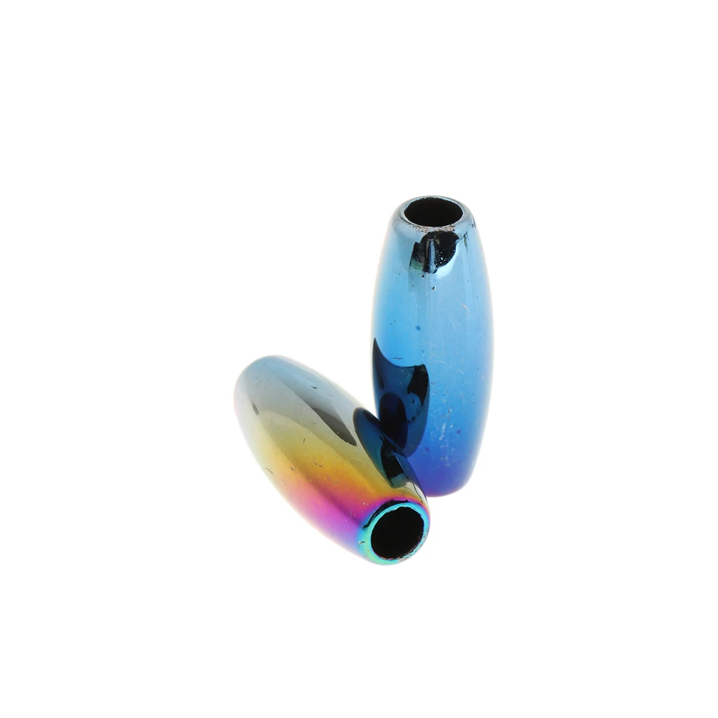 10pcs Plastic Dreadlocks Pony Hair Tubes Beads DIY Braiding Bracelets Clips Beard Pendants Hair Jewelry Charms  