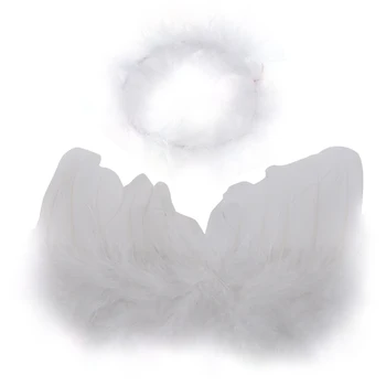 

New Infant Baby Kids Angel Fairy Wing Costume Photo Prop