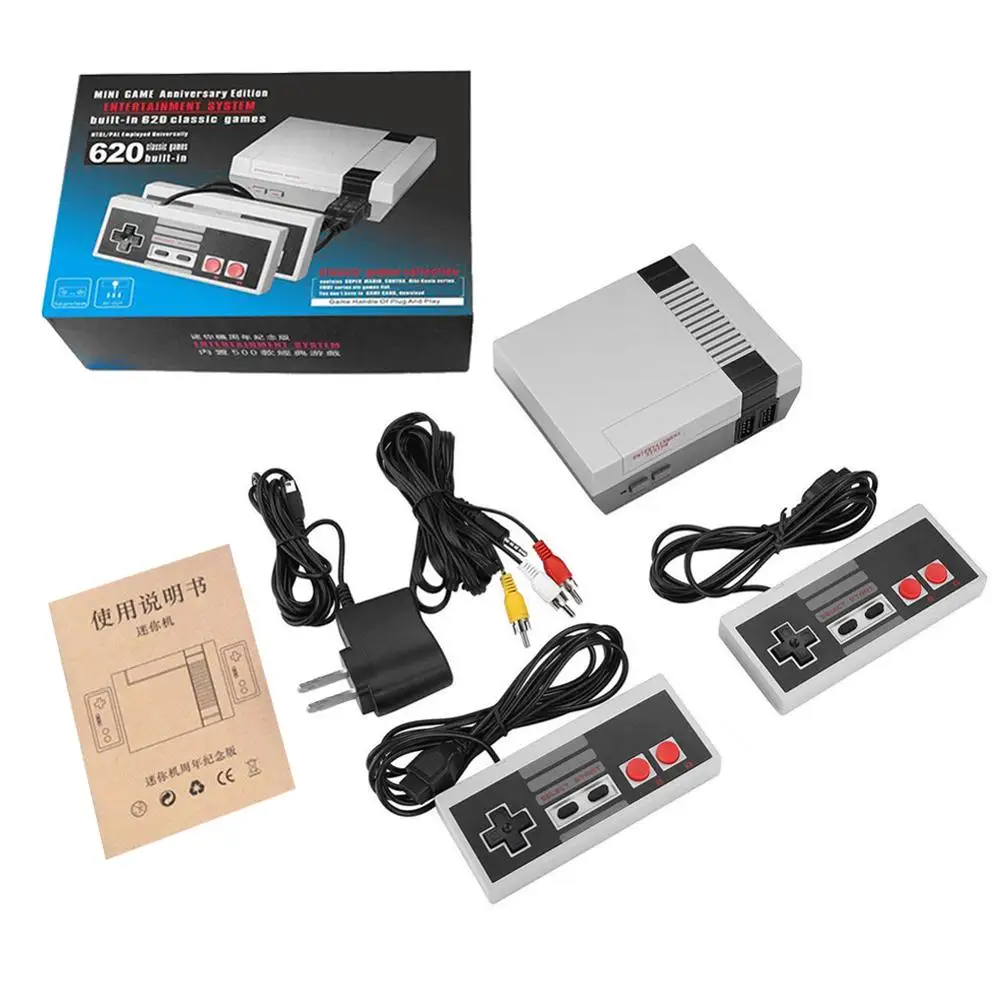 Built-In 620 Games Mini TV Game Console 8 Bit Retro Classic Handheld Gaming Player AV Output Video Game Console Toys Gifts US