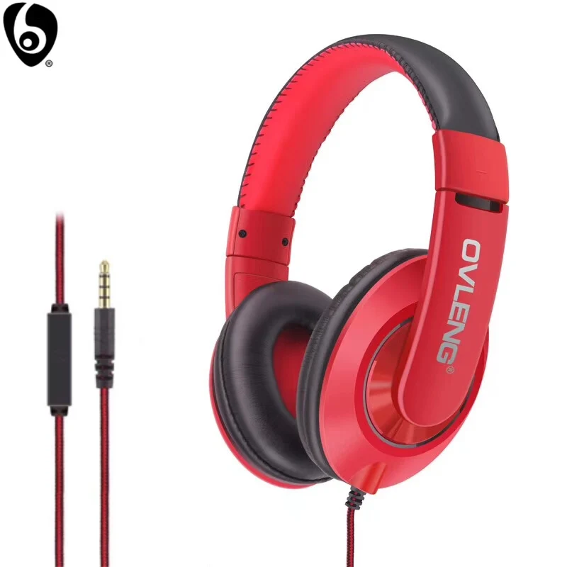 Проводные Игровые наушники OVLENG X13 спортивные с микрофоном стерео звук Hi Fi