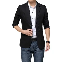 Мужской Блейзер Slim Fit Dj свадебное высококачественное винтажное Мужское пальто Британский Стильный деловой пиджак Повседневная хлопковая верхняя одежда