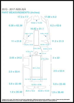 

2013 – 2017 Axis A24 Swim Step & Cockpit Pad Boat EVA Teak Decking 1/4" 6mm