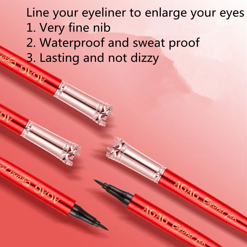 

Eyeliner 2020 Smooth And Easy to Draw Very fine Waterproof, Sweat-Proof And not Easy to Smudge Makeup Female Liquid Eyeliner Pen