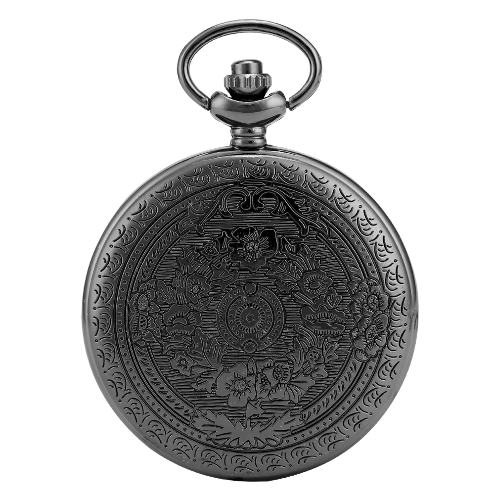 Concise Harry Acceaory 9 3 4 Black Pocket Watch for Men Nine and Three Quarters Pattern 2