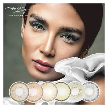 

FRESH LADY Kiwi Series Colored Contact Lenses Natural Looking Contact Lenses for Eyes Contact Lens Yearly Use (2Pcs/Pair)