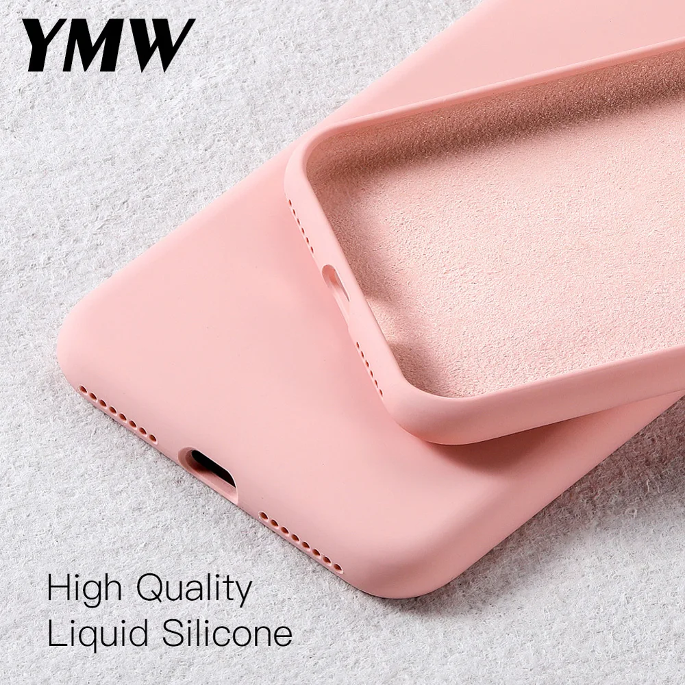 Жидкий силиконовый чехол YMW для iPhone 13 Pro Max 12 mini Xs SE официальные оригинальные чехлы