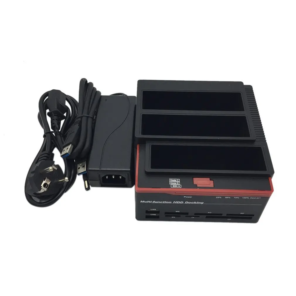 USB 3.0 To 2.5&quot 3.5&quot SATA IDE Hard Disk Drive 3 Slots HDD Clone Docking Station HUB 2TB 893U3ISC Multi-purpose | Электроника