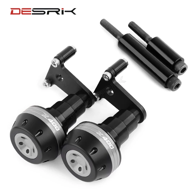 DESRIK For KAWASAKI Z400 Z 400 2018 2019 2020 Motorcycle Falling Protection Frame Slider Fairing Guard Anti Crash Pad Protector titanium