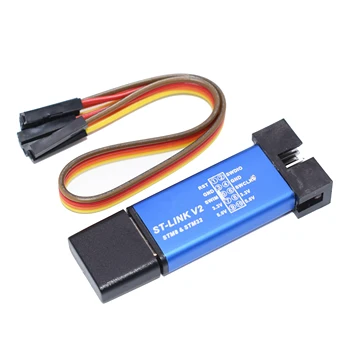 

2pcs/lot ST-Link V2 Mini STM8 STM32 Simulator Download Programmer Programming With Cover A41