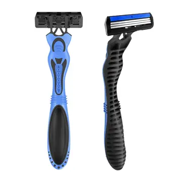 

3-layer Stainless Steel Blade Men Razor Durable Manual Shaver Beard Trimmer Removal Tools for Face Underarm Body Hair Removal