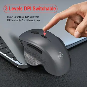

Wireless Mouse Gaming Mouse T68 Mouse 2.4G Wireless Silent Vertical 6 Buttons Mouse Three-speed DPI USB Receiver Laptop Computer