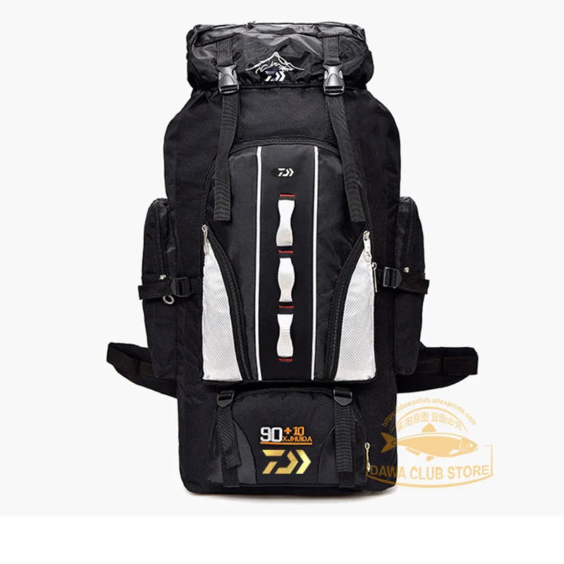 Daiwa рыболовный рюкзак 90L+ 10L набор инструментов для рыбалки Кемпинг Альпинизм сумка для путешествий на открытом воздухе dawa, рыболовство рюкзак с несколькими карманами